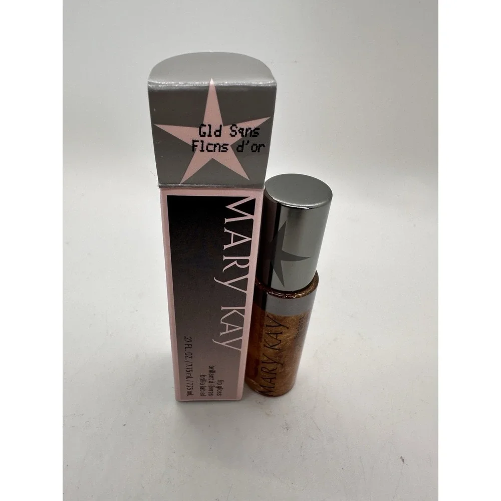 Mary Kay ~ Gold Sans - Glitter Shimmer LIP GLOSS .27 oz 020420 *BRAND NEW in BOX